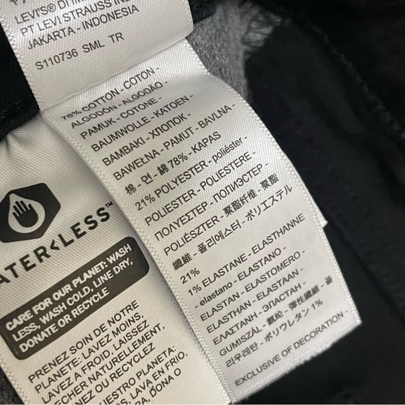 Levi's Women's Black 311 Shaping Skinny Jeans Plus Size 26WS NWT - Picture 8 of 10